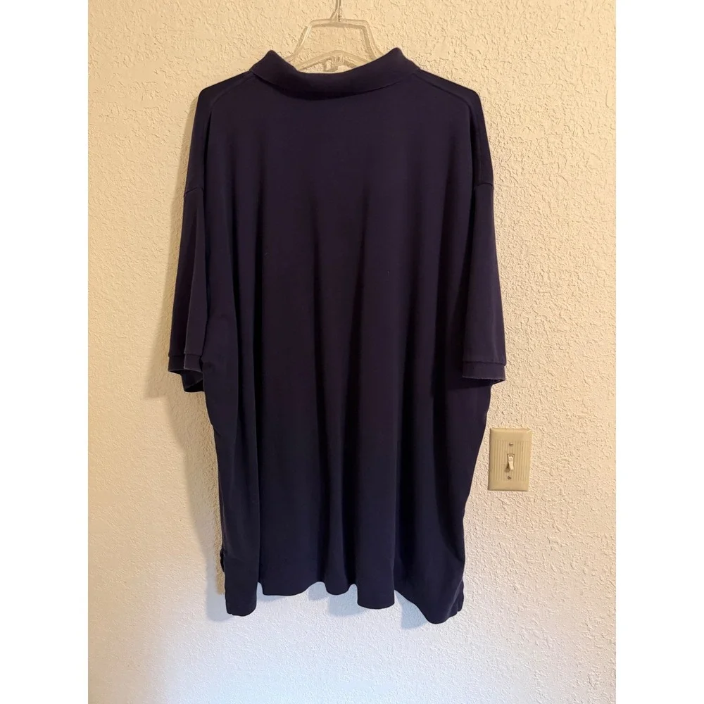 Polo Ralph Lauren Mens 3XB Big Navy Blue Short Sleeve Cotton Polo Shirt Red Pony